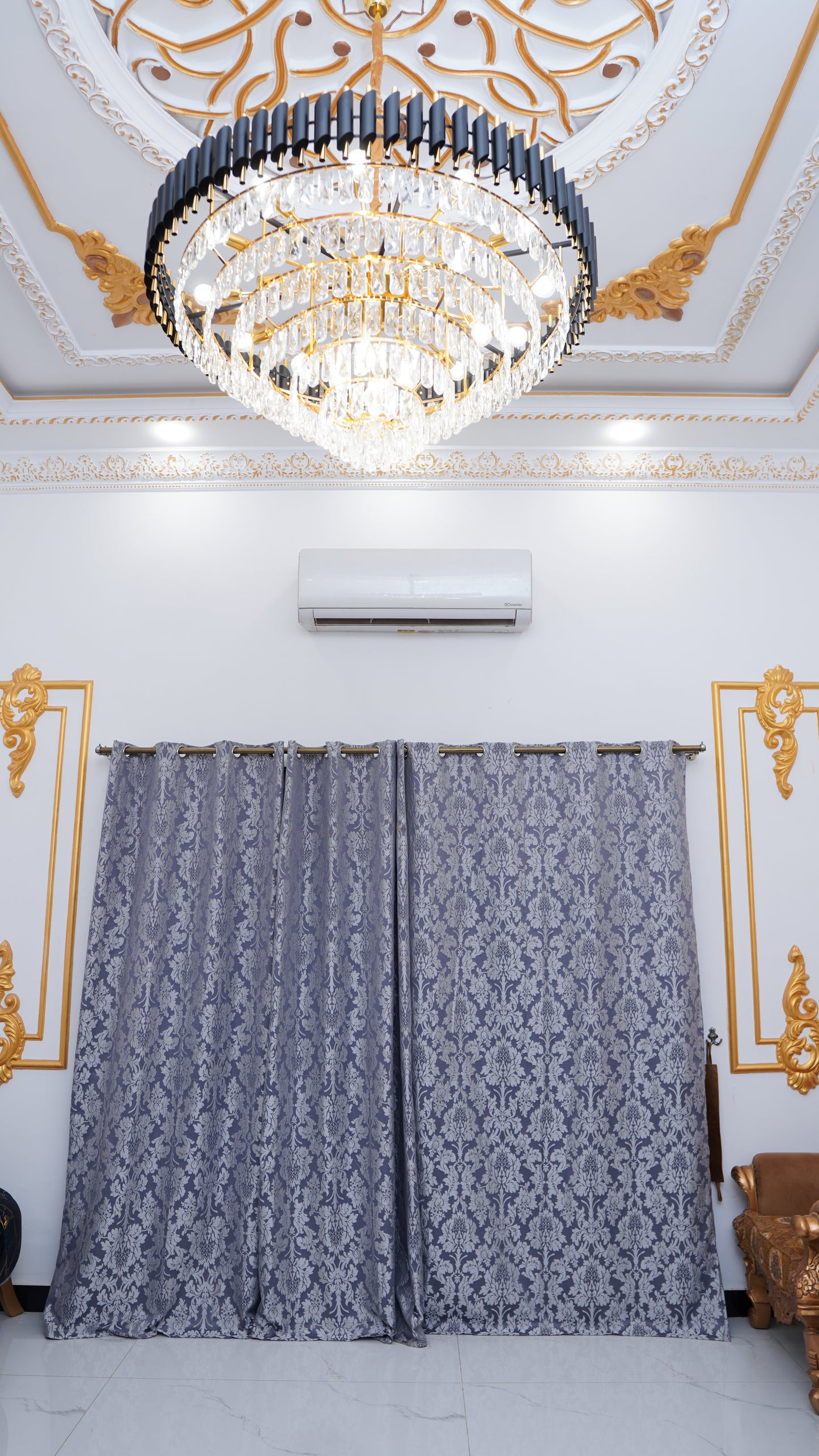 Export Golden Sparkles Texture Curtains ✨