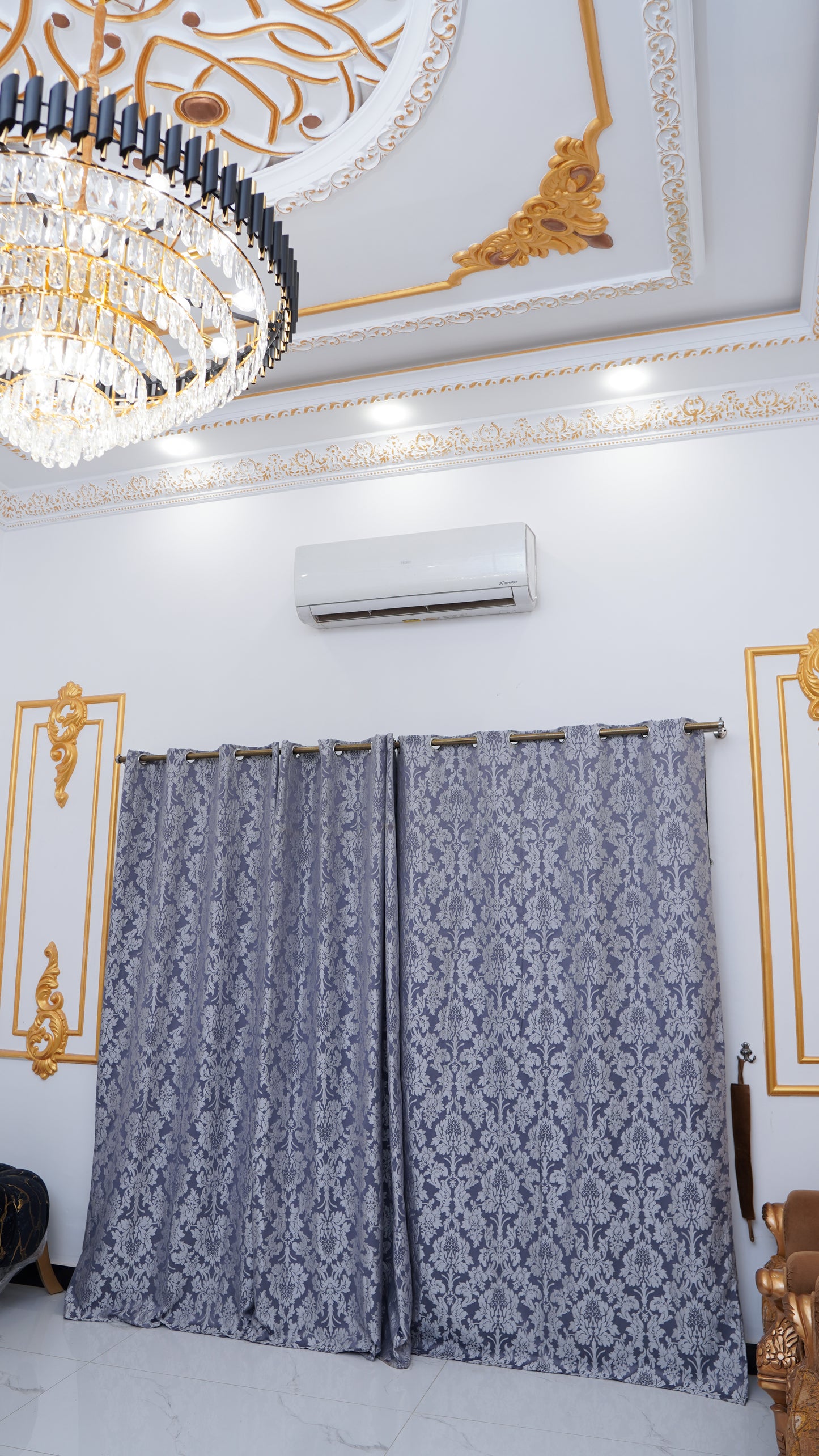 Export Golden Sparkles Texture Curtains ✨